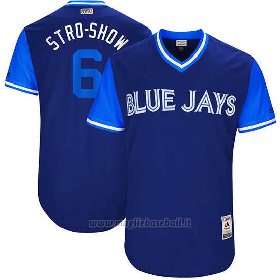 Maglia Baseball Uomo Toronto Blue Jays 2017 Little League World Series Marcus Stroman Royal